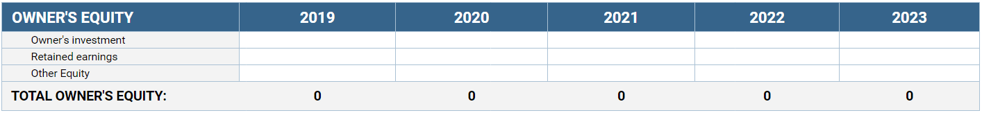 Balance Sheet Template instructions 4