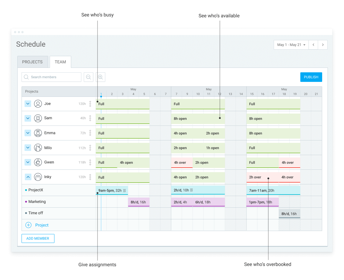 Time Tracking for PR Agencies with project screenshot