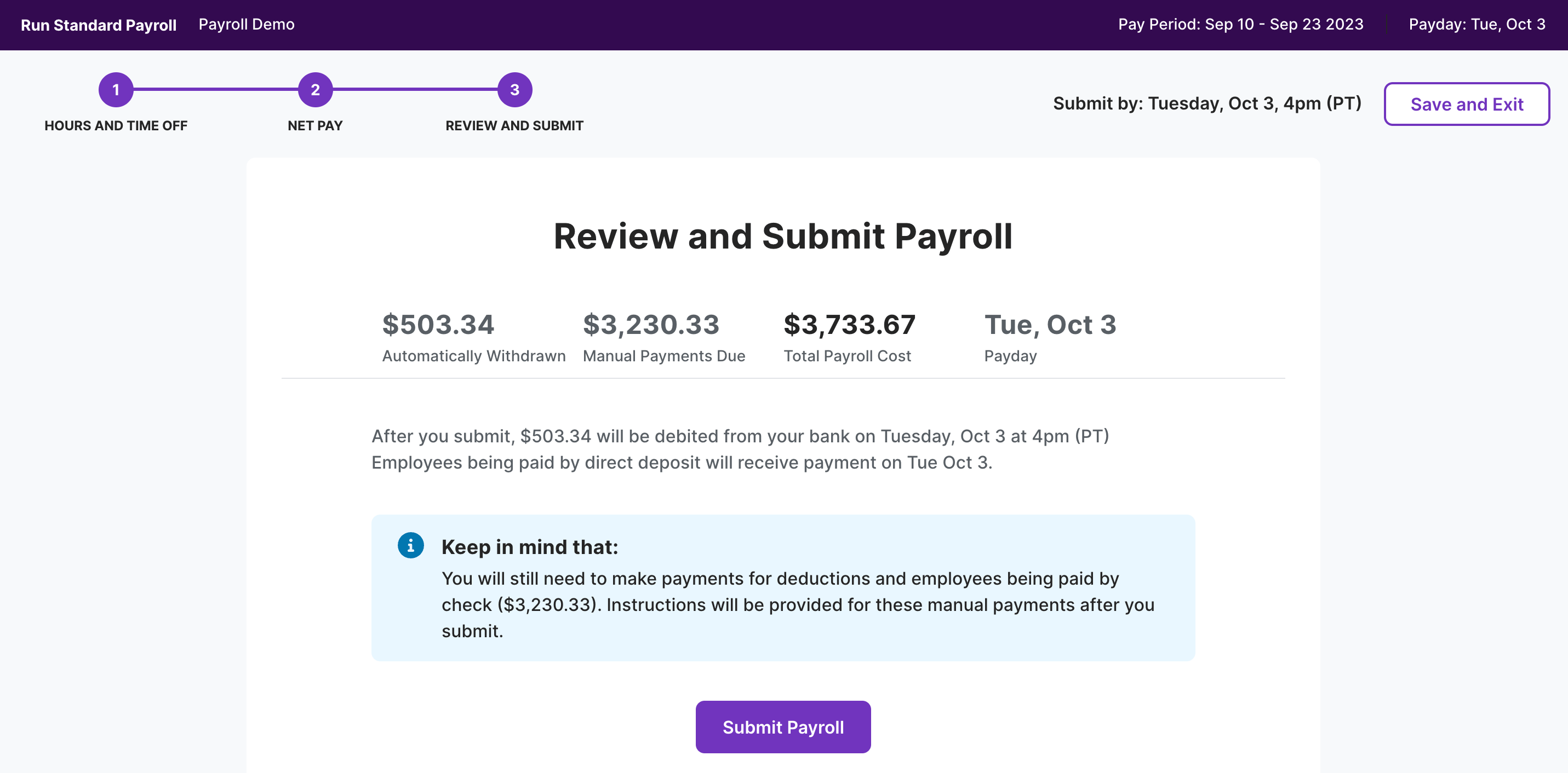 Homebase - running payroll