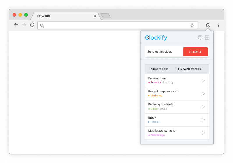 Basecamp time tracking - timer starts ticking