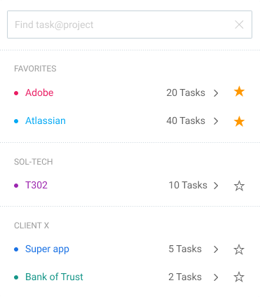 Set up projects for employees to log time for